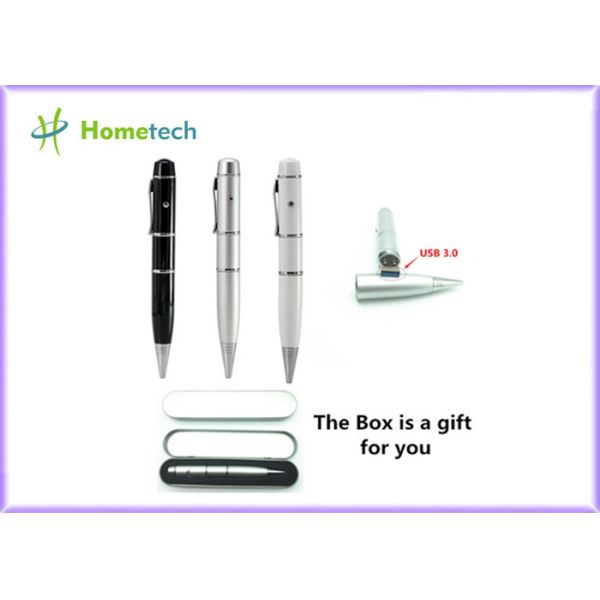 Mini USB Flash Pen Drives / High Speed Ballpoint Pen Model Laser Light Pendrive