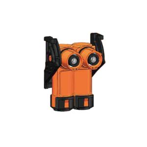 Two Pin Right Angle Waterproof Battery Connectors IEC Certification