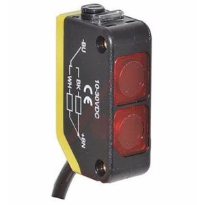 Banner Engineering Q20PFF100 Rectangular Photoelectric Sensor 100mm 10-30VDC PNP