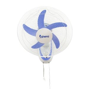Plastic 16 Inch Industrial Wall Mounted Fan With Pull Strings and Lithium