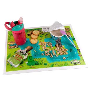 Water Resistant Disposable Table Mat , Germ Free Plastic Sticky Placemats For