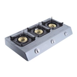 Factory supply stainless steel household kitchenware three-eye gas cooker