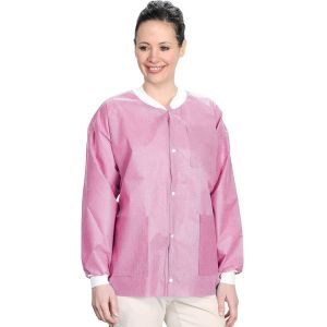 Disposable Lab Jackets Coat 32" Long Hip Length Work Gowns Clothes S-2XL Free