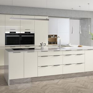 Cheap Upgrade Your Kitchen with Top Veneer and Lacquer Finish Modern White Island Cabinets for sale
