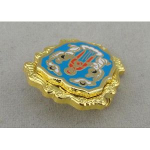 Multi Piece Combined Imitation Hard Enamel Pin Brass Die Struck With Safty Pin