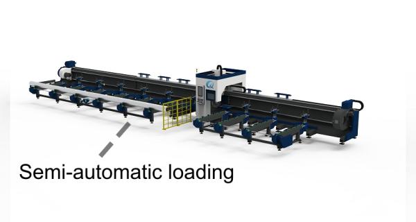 Quality QH-GC3-H    3-Chuck Heavy Duty Lathe Tube Cutting Machine Side-mounted Lathe Semi-automatic Loading wholesale