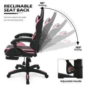 Modern Design Adjustable Lumbar Support Ergonomic Computer Racing Chair with