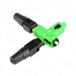 SC APC Fiber Optic Fast Connector 55mm Length Fiber Optic Quick Connector