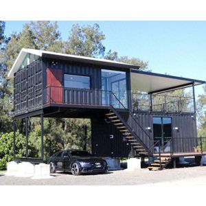 20FT Two-Story Modern Flat Pack House Modular Prefabricated Hotel-Style