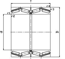Cheap Rolling Mill Bearings: Four-Row Tapered Roller Bearings2 330862B for sale