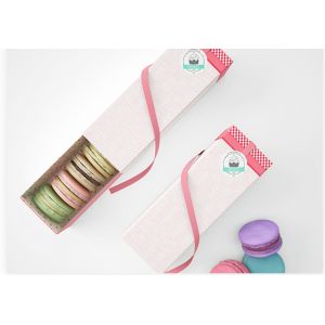 Customized High Quality 12 Macaron up and Bottom Cover Packaging Box