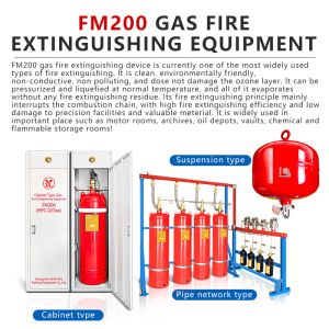 FM200 Fire Extinguisher Cabinet Alarm Fire Suppression System Extinguisher