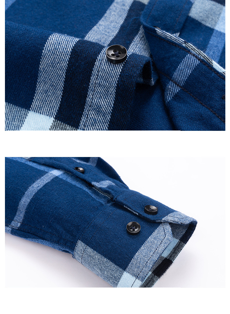 LCBZ Man Fabric Shirt Flannel Long Sleeve Custom Design Shirts for Men Casual Style