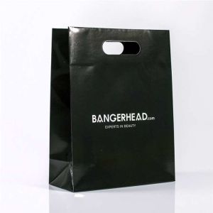 CMYK Garment Shopping Bag With Die Cut Handle Custom Logo