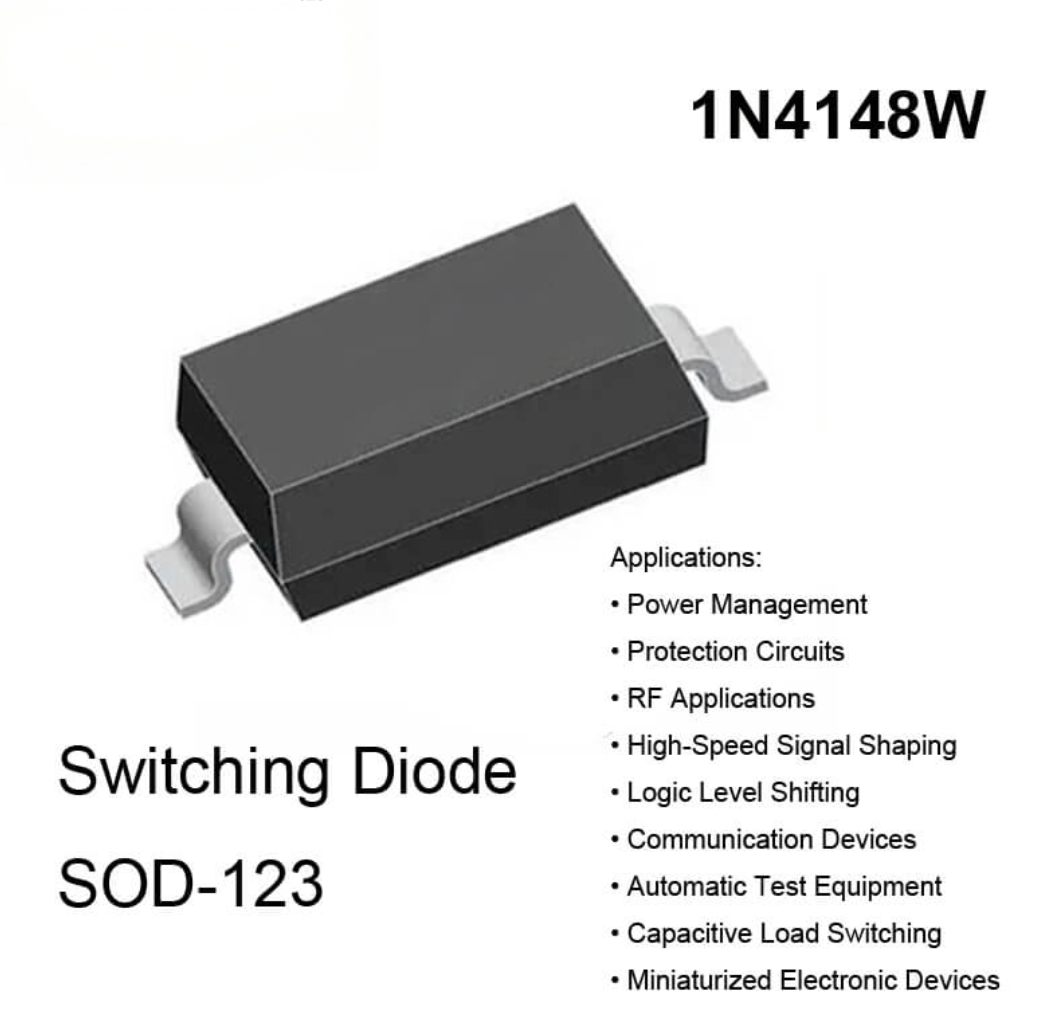 Cheap 1N4148W SOD-123 Fast Switching Diode Switching Diode Manufacturer for sale