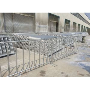Crowd control barriers They are fully Hot Dipped Galvanized after welding. Hot