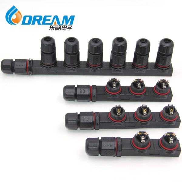 DREAM START M16 IP67 Assembly Wire Waterproof Splitter Connector 2 Pin Screw