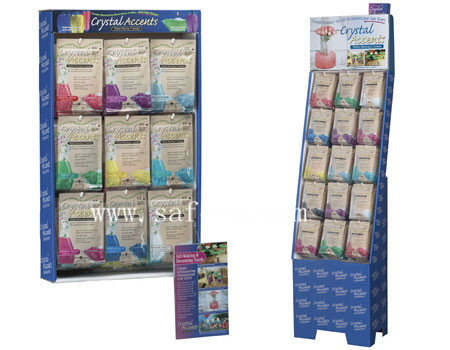 Quality Pack Gift Cardboard Corrugated Pegboard Displays Unit in Wal-Mart wholesale