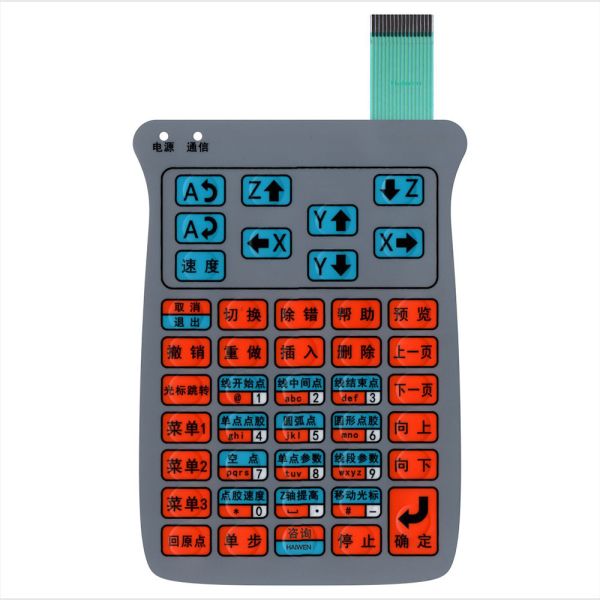 Quality RAL Industrial Membrane Switch Good Water Resistance Custom Membrane Keypad wholesale