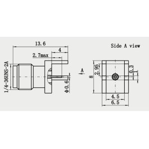 Solder Attachment K2.92mm Millimeter Wave Female 50Ohm RF Coaxial Connector