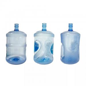 Cheap Blue PC 5 Gallon Water Bottle Round Body Recyclable OEM For Drinking Bottled Water for sale