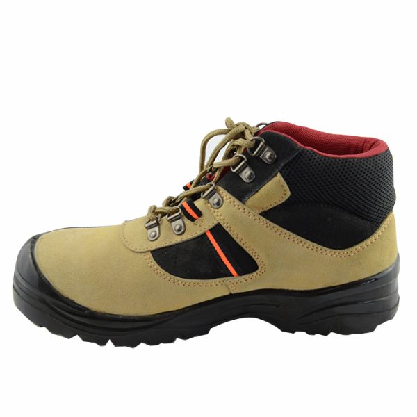Customized Toe Cap UG-198-B Feet Protective Suede Leather Work Laced-up Safety Shoes