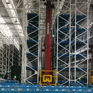 Electric Stacker Crane System Longevity Warehouse Stacker Crane Pallet Lift