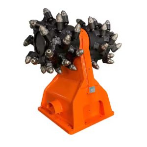 Excavator Attachments Horizontal Ripper Hydraulic Trenching Drum Cutter