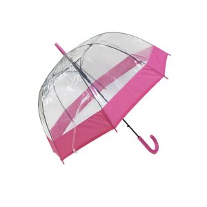 China 23 Inches Rain Umbrella With Transparent Fabric Highlight Transparent Umbrella on sale