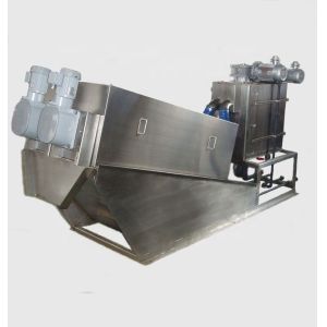 Sewage Dehydrator Screw Filter Press Sludge Dewatering Stainless Steel
