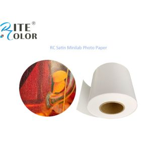 Digital Inkjet Printing Minilab Photo Paper Roll Resin Coated ISO9001