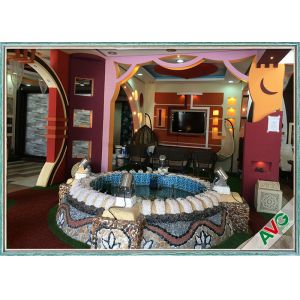 3 / 8 Inch Landscaping Snythetic Artificial Grass Carpet Outdoor Green Color