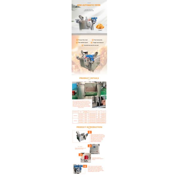 Full Automatic Industrial Snacks Potato Chips Batch Fryers