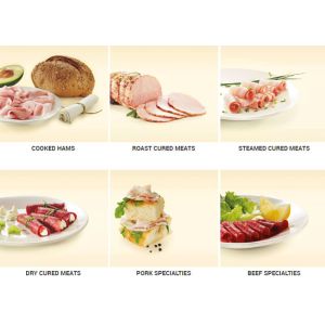 Smoked Bacon Pancetta Meat Slicing Machine 200pcs / Min