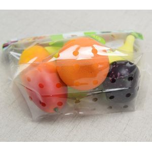 Customized Colorful OPP Fruit Zipper Poly Bags with Air holes for Strawberry