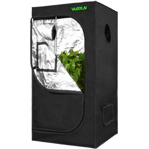 4x4 Grow Tent Complete Kit 120x120x200mm Hydro 1680D Mylar LED Grow Light Kits