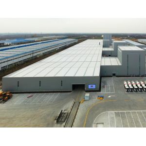 Galvanized Steel Structure Store Building With H Section Steel Beam And Columns