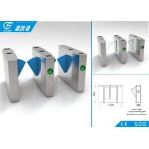 Cheap Metro Passenger Optical Barrier Turnstiles , Train Turnstile Security Doors for sale