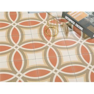 Yellow Non-Slip 20x20cm Ceramic Rustic Tile for Floor and Wall