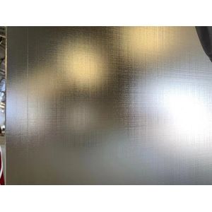 Frosted Acid Etched Tempered Glass Decreration Cross Wire Drawing