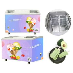 Ice Cream Deep Freezer With Sliding Door 250L 314L 400L