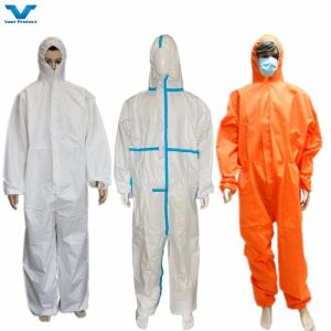55000pcs per 40Q PPE Safety Workwear Disposable PP Nonwoven Coverall with Hood Coveralls