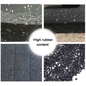 Customize Gym Floor Mat with 85% SBR Granules 15%EPDM Granules in Various