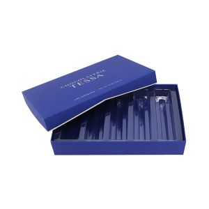 Navy Blue Multipurpose Luxury Chocolate Boxes Packaging , Empty Truffle Boxes
