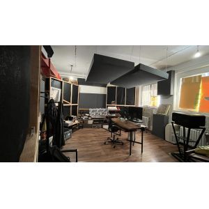 HIFI Studio Ceiling Sound Absorbing Fabric Wrapped Acoustical Panels Soundproofi