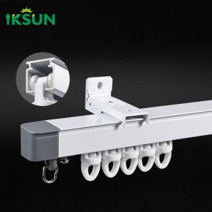 Single Aluminum Extrusion Extendable Curtain Track Ajustbale Curtain Rail T5