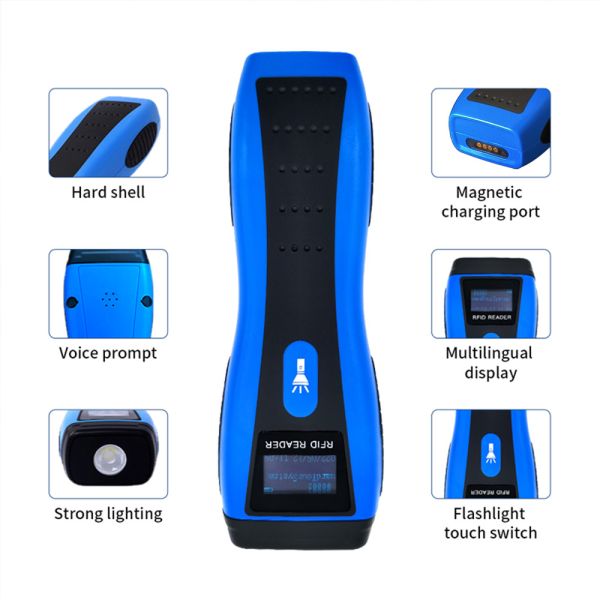 Quality Rfid Patrol Reader Electronic Guard Tour System With Led Display And Torchlight wholesale