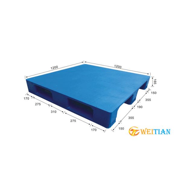 Quality HDPE Stackable Nestable Plastic Pallet 1200x1200 Heavy Duty Ergonomic wholesale