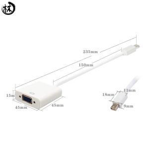 Kico Hot Sale Mini DP To VGA Cable Adapter Male To Female Displayport Converter