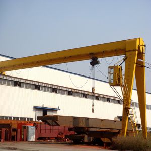 Cabin Control Semi Double Girder Gantry Crane 32t Capacity With Rail System
